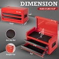 thumbnail image 6 of OLY-PRO Mini Tool Box With Drawers, Steel Tool Storage Cabinet with Top Organizer and Ball-Bearing Slides, Portable  Small Toolbox for Garage,  Red, 6 of 9
