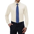 thumbnail image 3 of sogami Mens Wrinkle-Free Long Sleeve Dresses Shirt Collared Regular Fit Button-up Shirt Business Casual, 3 of 9