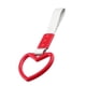 thumbnail image 4 of Anillo de advertencia colgante con forma de corazón para coche de carreras, caravana o autobús, con correa y gancho rojo, 4 of 9