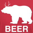 thumbnail image 3 of CafePress - Beer. Bear With Deer Antlers T Shirt - Men's Classic Graphic Cotton T-Shirt, 3 of 4