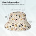 thumbnail image 3 of Sikiie Cartoon Chickens Reflective Double-Sided Bucket Hat, Sun Hat, for Gardening, Beaching, Camping, Hiking, Fishing, 3 of 6