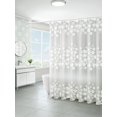 thumbnail image 1 of PEVA-Trenn-Duschvorhang, wasserdicht und schimmelfest, Duschvorhang für Toilette, mit 12 Haken, 180 x 180 cm, 1 of 5