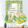 thumbnail image 4 of DESIGN ART Designart 'Lemon Pattern' Bohemian and Eclectic Mirror - Vanity Printed Mirror 23.7 in. wide x 31.5 in. high, 4 of 5