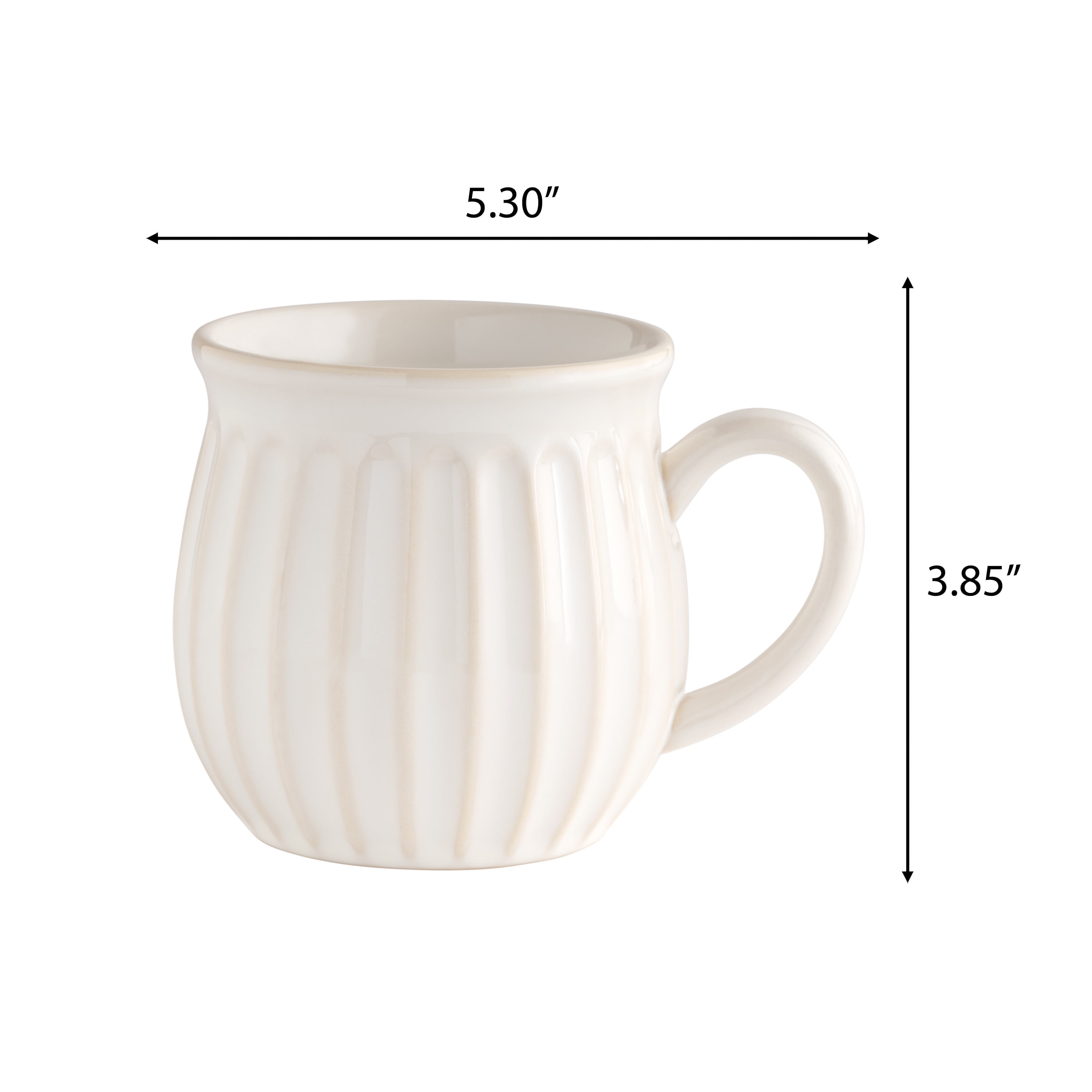 The Pioneer Woman Colette 12-Ounce Stoneware Mug, White