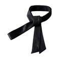 thumbnail image 1 of Cinturón de piel sintética para mujer y niña, estilo cortavientos, a la moda. Negro, 1 of 9