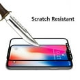 thumbnail image 2 of iPhone XS/X - Tempered Glass Screen Protector w 6ft Angle USB Cable - 5D Touch Curved Edge Full Cover Bubble Free Case Friendly 9H Hardness, Charger Cord Power Wire Sync 90 Degree Right Angle, 2 of 11