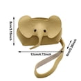 thumbnail image 3 of Kcolen Stylish Elephant Keychain Purse for Women Compact Card Holder And Zipper Wallet for Daily, 3 of 4