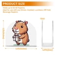 thumbnail image 3 of Capybara Gift Napkin Holder for Table Clear Napkin Stand Paper Holder Acrylic Organizer Dispenser Napkins for Dinner Kitchen Restaurant Room, 3 of 8