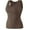 Brown, variant on Women's Cold Weather Thermal Underwear Tank Top - Fleece Sleeveless Warm Undershirt, Essential Base Layer for Daily & Inner Wear Black L