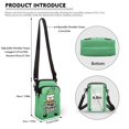 thumbnail image 6 of HELLHERO St. Patrick's Day Leprechaun Gold Adjustable Crossbody Bag, Polyester Double-layer for Adults, 6 of 7