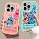 thumbnail image 2 of Funda de teléfono Disney Lilo y Stitch Angel Macaron Waves para iPhone 15 14 13 12 11 pro Max XS X 7 8 plus, funda de silicona suave para dulces, 2 of 5