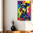 thumbnail image 4 of Standard Schnauzer Poster Wall Art - Colorful Dog Canvas Wall Art For Living Room - Modern Art Wall Decor Ready To Hang, 4 of 6