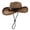 Coffee, variant on Unisex Adjustable Drawstring Straw Bucket Hat, Breathable Lightweight Sun Cap, All Season Fashion Outdoor Leisure Headwear