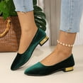 thumbnail image 3 of Chaussures Décontractées pour Femmes de Printemps et d'Automne, Couleur Unie, à Talons, Confortables, à Enfiler, 3 of 6