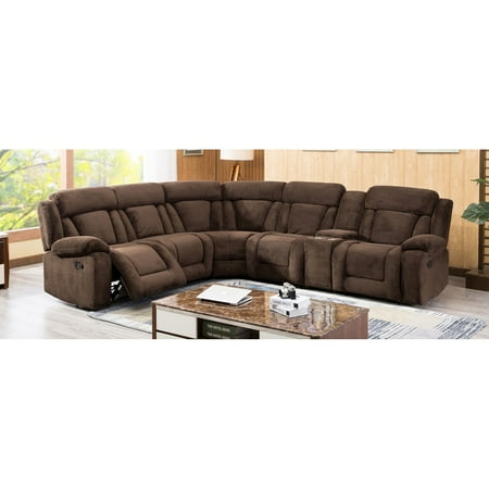 Milton Greens Stars Emerald Sectional With 3 Recliners And Console Milton Greens Stars Emerald Sectional With 3 Recliners And Console