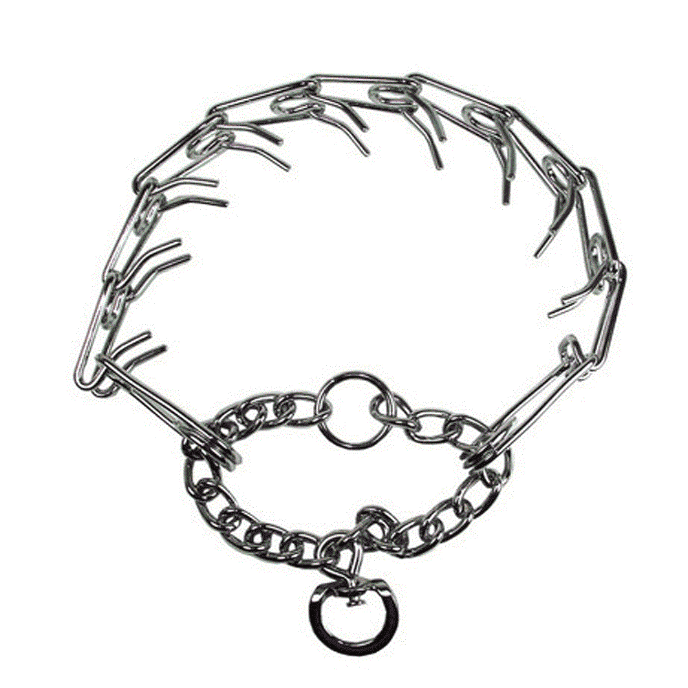 Dog Training Choke Chain Collar Adjustable Metal Steel Prong Pinch 4.0m