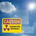 thumbnail image 6 of (2 Pack) Radioactive Materials OSHA Caution Radiation Sign 7 Inch X 5 Inch Vinyl Label Decal Sticker Weather Resistant, UV Protected for Workplace, Business, and Construction Site, Made, 6 of 7