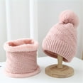 thumbnail image 4 of Audhol Scarf Hat Womens Earmuffs Add Flocking Thermal Cycling Warm Winter Hat Knitting Scarf Hat Face Scarf Mask for Women Pink One Size, 4 of 4