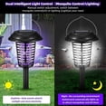thumbnail image 2 of Solar Insect Killer Outdoor Solar Mosquito Killer Lamp High Efficiency Fly Killer Lamp Mosquito Repellent Lamp Pile Landscape Lighting for Yard Garden, 2 of 5