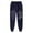 Navy%GC%, variant on CONZONE Mens Fleece Baggy Pant Wide Leg Sweatpants for Men Casual Graphic Print Soft Loose Fit Fall Winter Active Joggers With Elastic Waistband