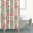thumbnail image 4 of Pioneer Flower Floral Print Pattern Shower Curtain 84"x72", Bathroom Decorative Shower Curtain Set with 12 Hooks, Waterproof Washable, 4 of 6