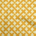 thumbnail image 1 of oneOone Rayon Mustard Yellow Fabric Check Sewing Craft Projects Fabric Prints By Yard 56 Inch Wide, 1 of 4