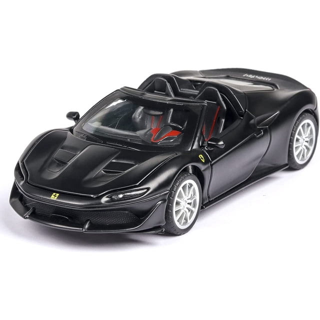 Coche de juguete HUOGUO J50 Roadster de metal fundido a presión 1/32 con luces