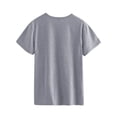 thumbnail image 5 of ManHanLi Women Sunflower Heart Print Crew Neck Short Sleeve T-Shirt, 5 of 7