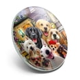 thumbnail image 2 of Old Paris Eiffel Tower Dogs Selfie Metal 1.1" Tie Tack Hat Lapel Pin Pinback, 2 of 5