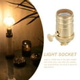 thumbnail image 3 of PBPBOX Sturdy Golden Light Socket with Knob for Kitchen and Party Decorations, 3 of 6