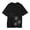 Black, variant on Women's Short Sleeve T-Shirt, Crew Neck Colorful Floral Print Blouse, Casual Loose Fit Summer Top with Flower Pattern for Daily Wear