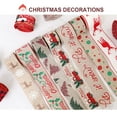 thumbnail image 3 of VONKY Christmas Ribbon Gift Wrapping Burlap Fabric Ribbon DIY Linen Xmas Tree Present Packaging Accessory, Type 4, 5m, 3 of 7
