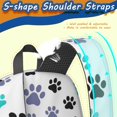 thumbnail image 5 of Dog Paw Print White Pattern 17" School Backpacks for Teens,Waterproof Oxford Fabric,S-Shape Padded Straps for School,Travel,Hiking,Camping, 5 of 6
