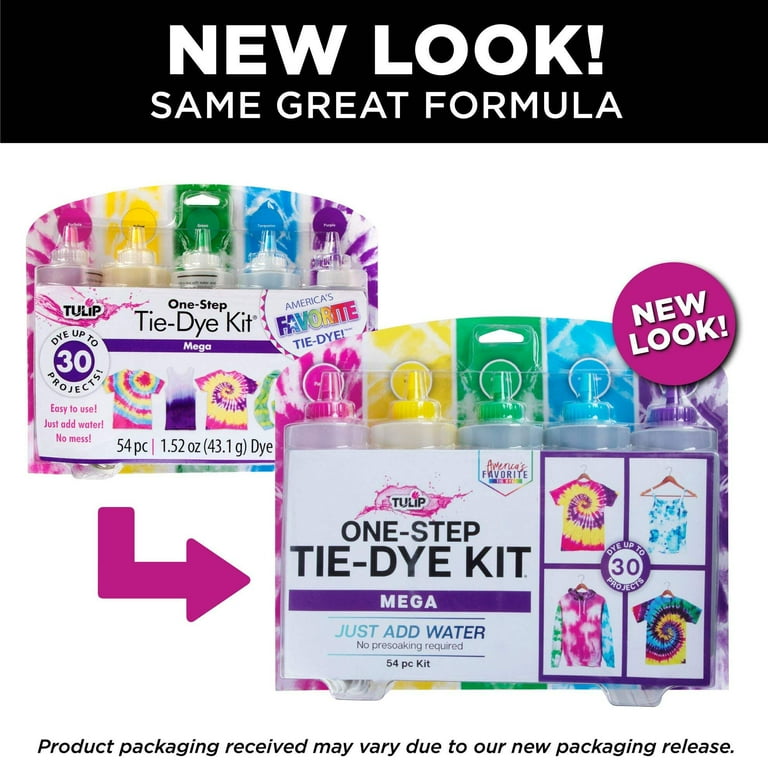 Tulip 5 Color One-Step Tie-Dye Kit Mega Bright Rainbow Dye