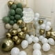thumbnail image 4 of 40 globos de látex de color verde aguacate de 10 pulgadas para decoración de baby shower, bodas, globos dorados metálicos, suministros para fiestas de cumpleaños, 4 of 5