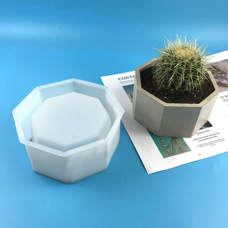 Large Small Square Flowerpot Clay Molds Succulent Plant Silicone Mould DIY  Storage Box Epoxy Resin Mold Cement Concrete Plaster