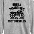 thumbnail image 3 of Instant Message - Easily Distracted By Motorcycles - Toddler & Youth Long Sleeve Graphic T-Shirt, 3 of 6