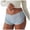 01-Blue, variant on jiaxiM Micro Shorts for Women Cute Low Rise Side Slit Boyshort Ruched Y2k Lounge Shorts Pj Bottom Slim Sleepwear