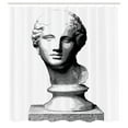 thumbnail image 3 of Ambesonne Antique Shower Curtain, Woman Head Art, 69"Wx70"L, Charcoal Grey and White, 3 of 5