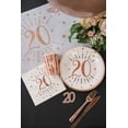 thumbnail image 3 of Assiettes de Souper Chic pour 70e Anniversaire en Or Rose - Élégance Tendance Enveloppée de Style!, 3 of 5