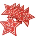 thumbnail image 1 of 10PCS Christmas Ornament Star Bell Heart Xmas Tree Ornament Hanging Decor, 1 of 10