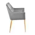 thumbnail image 2 of SILLON OCASIONAL NÉLON ALTO VELVET GRIS PATAS GOLD, 2 of 5