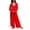 Orange - red, variant on Free People Womens Not Your Baby Mixed-Media Jumpsuit, Orange, 0