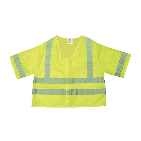 

Mutual Industries MiViz High Visibility Sleeveless Safety Vest ANSI Class R3 Lime X-Large (16364-4)