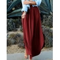 thumbnail image 3 of Doublju Women's Smocked Waist Band Maxi Skirt, 3 of 3