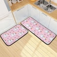 thumbnail image 7 of Coolnut 2 Pieces Cute Unicorns Pink Kitchen Rugs and Mats Set Absorbent Soft Kitchen Mats for Floor Non-Slip Kitchen Mat Doormat Set, 19.7"x47.2"+19.7"x27.6" Home Decor Gifts, 7 of 7