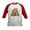 Red/White, variant on CafePress - Gingerbread House Kids Baseball Jersey - Kids Cotton Baseball Jersey, 3/4 Sleeve Shirt