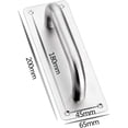 thumbnail image 2 of Durable Stainless Steel Door Handle, Heavy Duty Barn Door Pull With Exquisite Craftsmanship For Wide Application, Easy To Assemble Brushed Surface Treatment Door Handle (2 Pack), 2 of 5