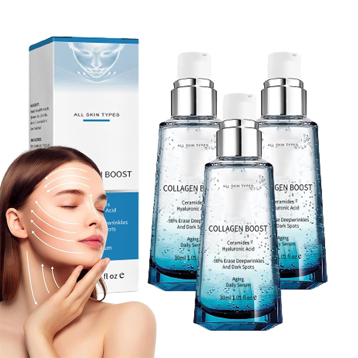 YiFudd Advanced Collagen Boost Anti Aging Serum, Collagen AntiWrinkle