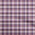 thumbnail image 1 of oneOone Velvet Pink Fabric Check Sewing Material Print Fabric By The Yard 58 Inch Wide, 1 of 4